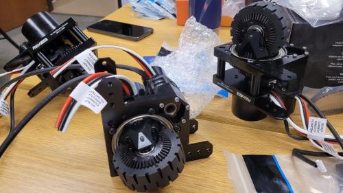 Swerve drive modules are built!