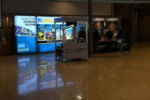Edgewater Automation had a neat Fanuc robot display in the entrance.  Thanks to them for sponsoring the event.