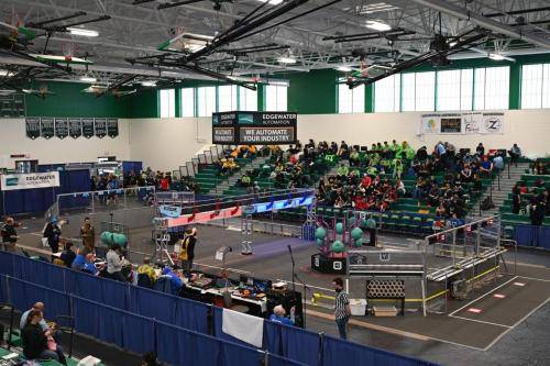 The crowd roars at Berrien Springs.