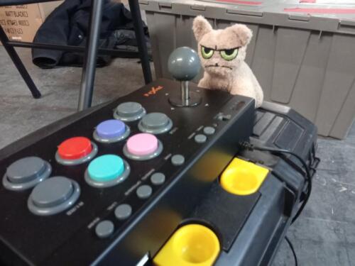 One of our mascots isn't too happy with our 2019 control panel.